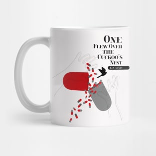 One Flew Over The Cuckoo's Nest Fan Art Poster on White Mug